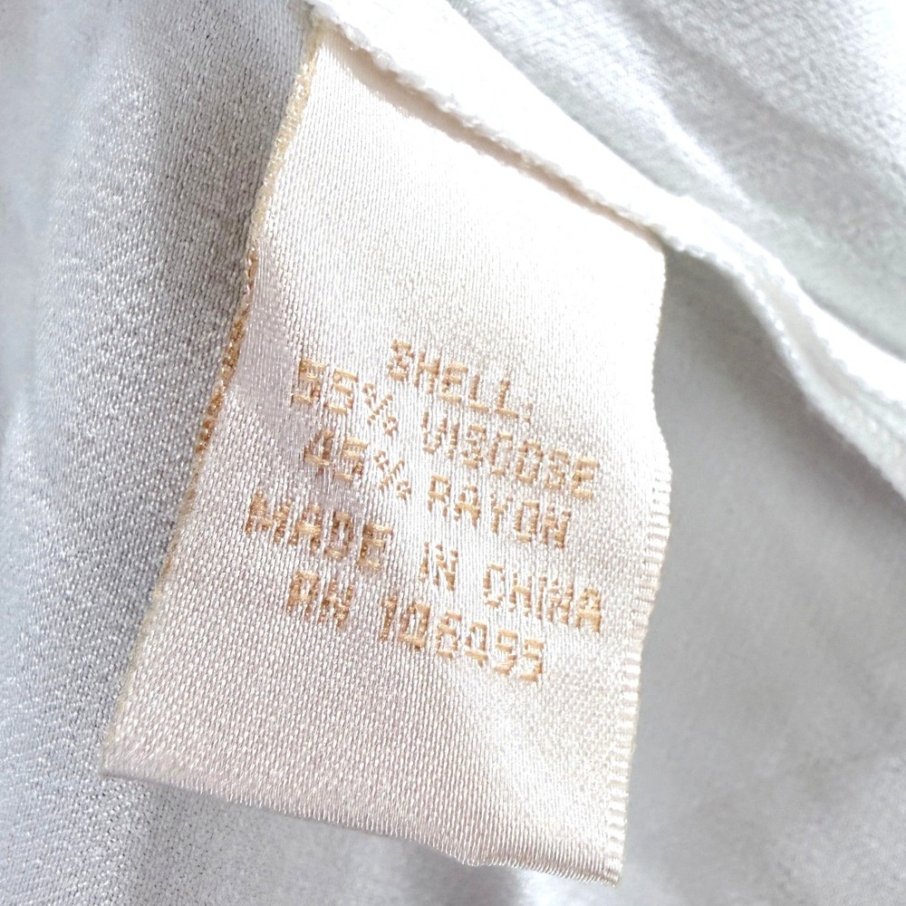 Gold Hawk Top Womens One Shoulder Long Sleeve Satin White Oversized Size M NEW - Picture 9 of 10